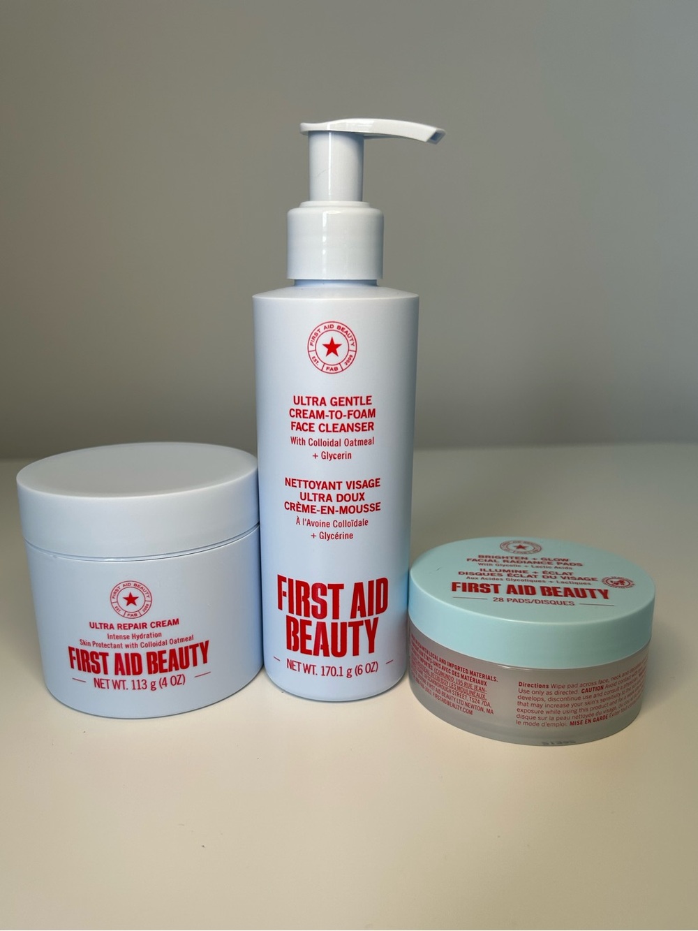 New! First Aid Beauty Sensitive Skin Full Routine Exclusive Bundle